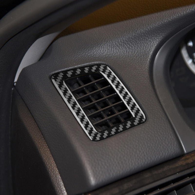 NVCNX Real Premium Carbon Fiber Compatible with Honda 9th Gen Accord 2013-2017 2014 2015 2016 SE LX Sport EX EX-L Touring Hybrid Accessories Car Dash Defogging Air Vent Cover Interior Trim Black - Image 5